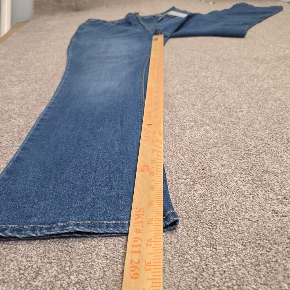 Indie sleaze Ashley Stewart Legendary Bootcut Jeans Plus Size 18 medium wash - Picture 8 of 13